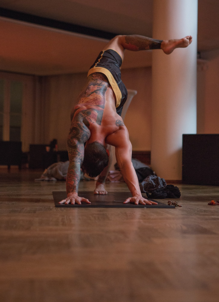 Dylan Werner at Stockholm's Yoga Games, shot for lululemon athletica