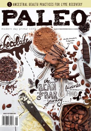 Paleo Magazine Cover - Paleo Chocolate Styled by Savannah Wishart, Primal Revolution Creative Agency