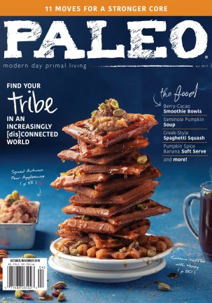 Paleo Magazine Cover: Paleo Pumpkin Waffles, Pear Applesauce by Savannah Wishart