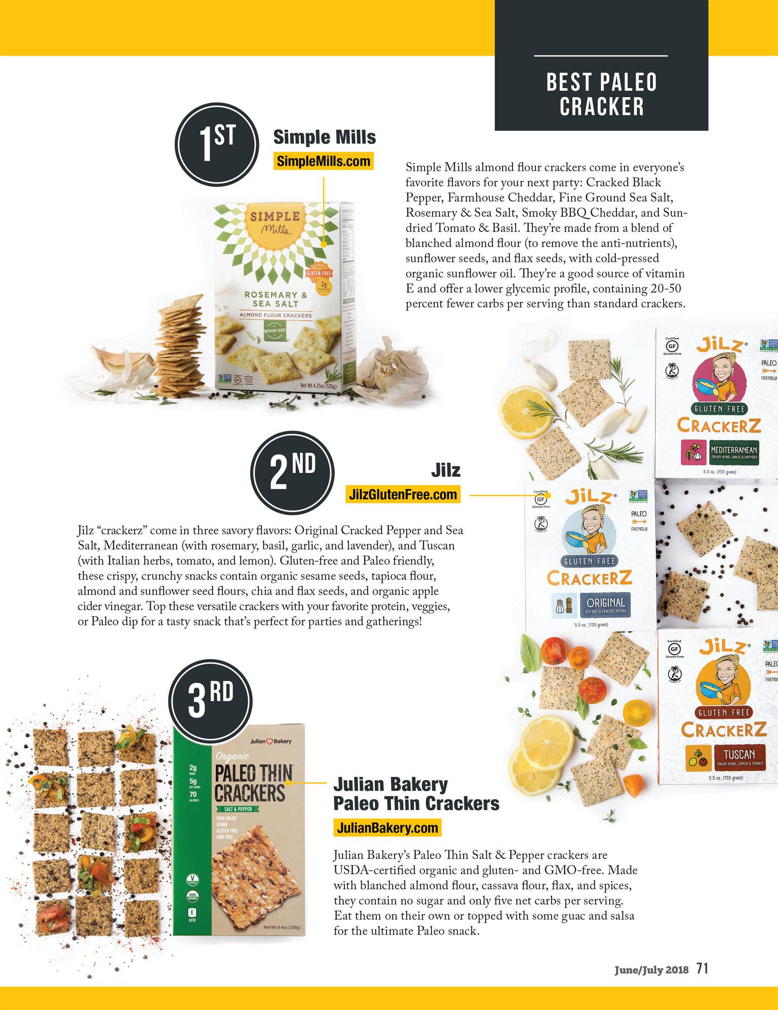 Best Crackers | Paleo Magazine