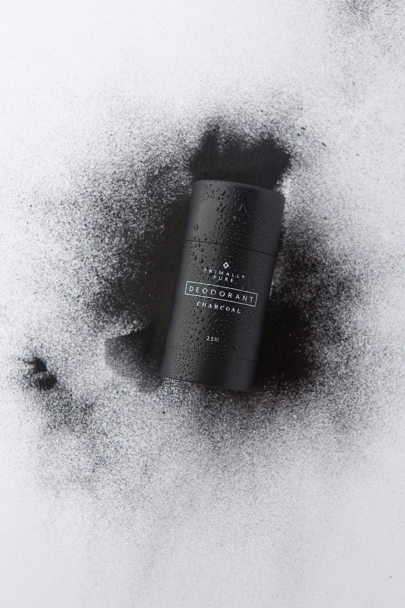 Primally Pure Charcoal Deodorant | Best of Paleo Magazine Product Photography