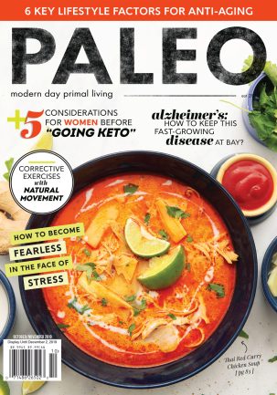 Cover photo for Paleo Magazine - Thai Red Curry Chicken Soup