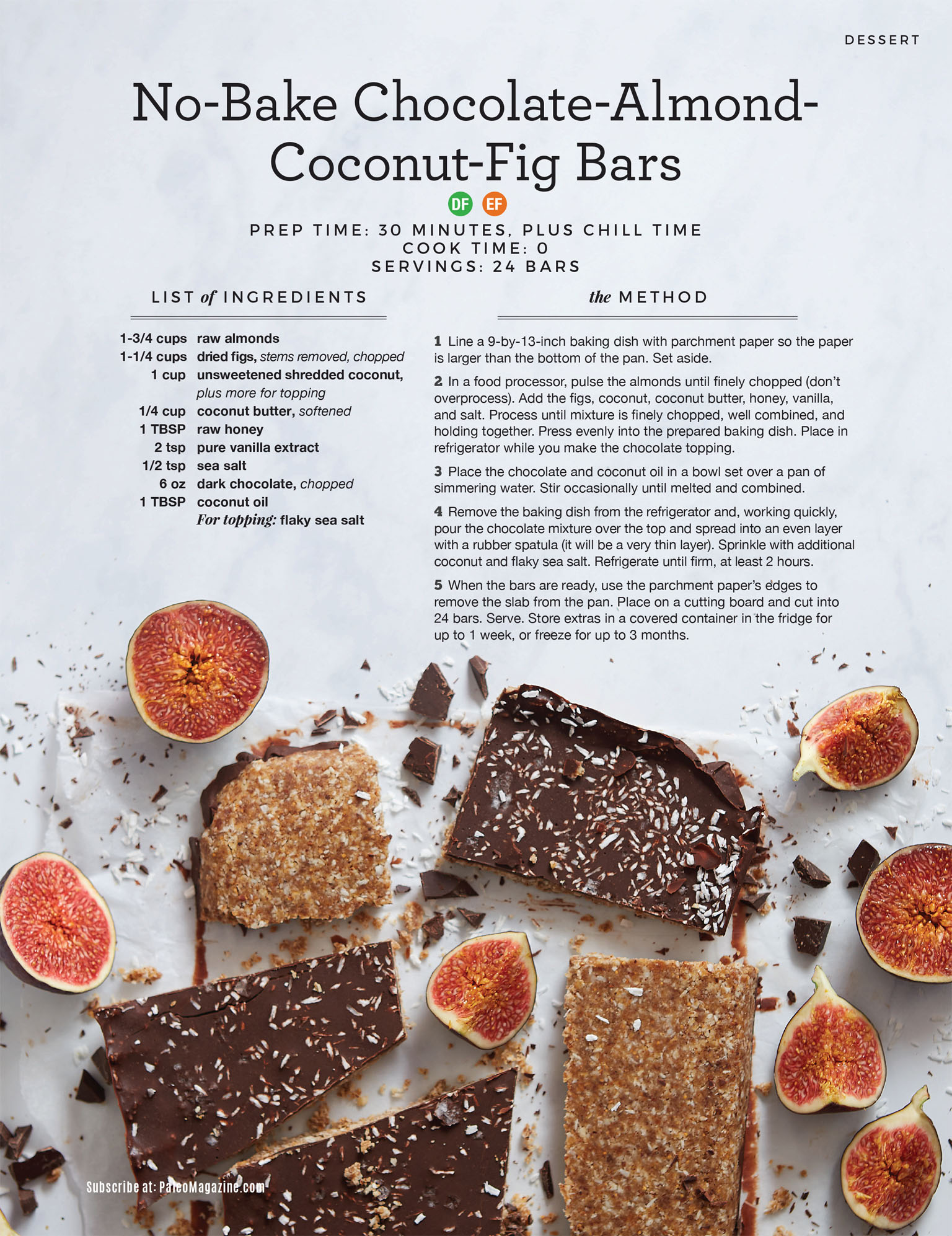 Savannah Wishart - Coconut Fig Bars - Paleo Magazine